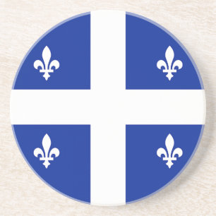 Untersetzer mit der Flagge von Quebec, Kanada