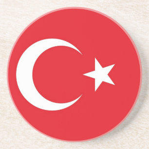 Untersetzer mit der türkischen Flagge