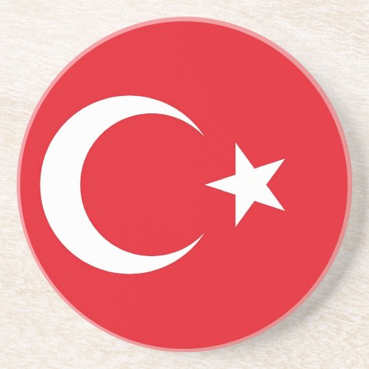 Untersetzer mit der türkischen Flagge (Vorne)