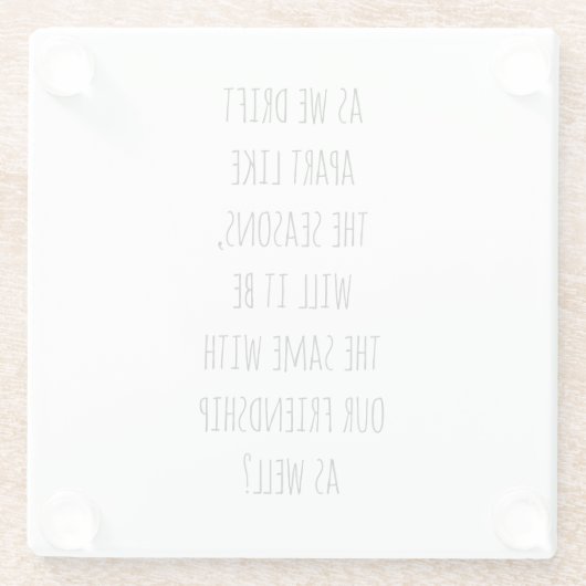 Untersetzer mit Drift-Apart (Rückseite)