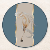 Untersetzer mit edlem Pferdemotiv (Vorderseite)