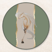 Untersetzer mit edlem Pferdemotiv (Vorderseite)