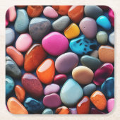 Untersetzer mit farbigen Steinen (Vorderseite)