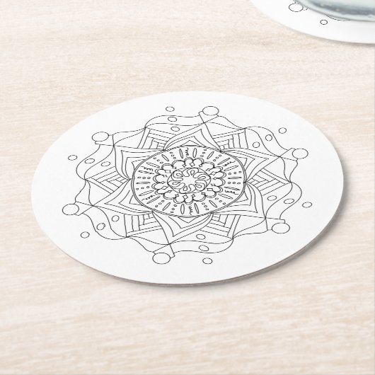 Untersetzer mit Farbpapier für Erwachsene und Mand (Angewinkelt)