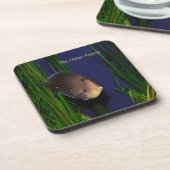 Untersetzer mit Fischdesign und Seegras (Linke Seite)