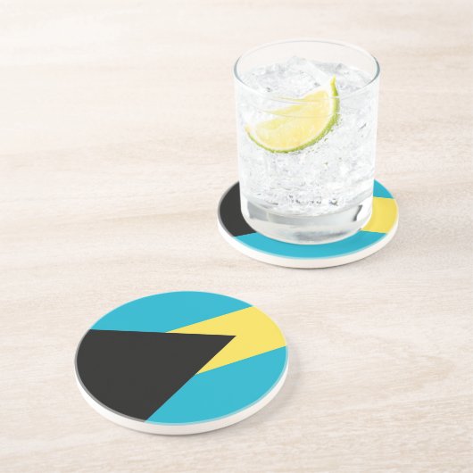 Untersetzer mit Flagge Bahamas (Seite)
