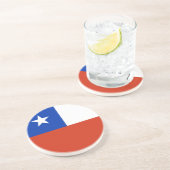 Untersetzer mit Flagge des Chilen (Seite)