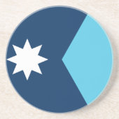 Untersetzer mit Flagge von Minnesota, USA (Vorne)