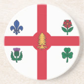 Untersetzer mit Flagge von Montreal, Kanada (Vorne)