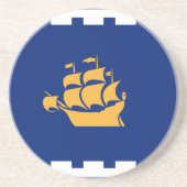 Untersetzer mit Flagge von Quebec City, Kanada (Vorne)