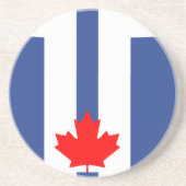 Untersetzer mit Flagge von Toronto, Kanada (Vorne)