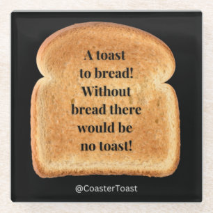 Untersetzer mit Funny Witty Toast
