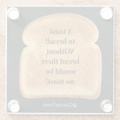 Untersetzer mit Funny Witty Toast (Rückseite)