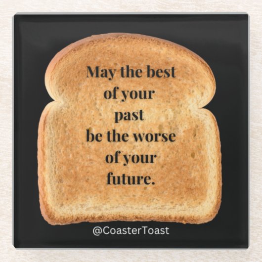 Untersetzer mit Funny Witty Toast (Vorderseite)