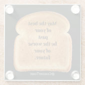 Untersetzer mit Funny Witty Toast (Rückseite)