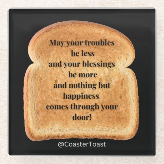 Untersetzer mit Funny Witty Toast (Vorderseite)
