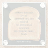 Untersetzer mit Funny Witty Toast (Rückseite)