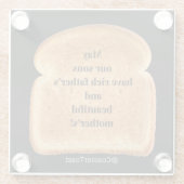 Untersetzer mit Funny Witty Toast (Rückseite)