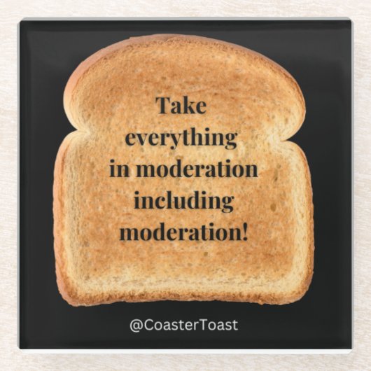 Untersetzer mit Funny Witty Toast (Vorderseite)