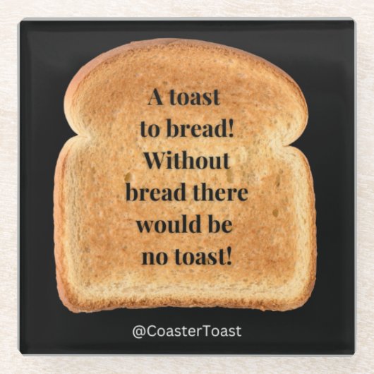 Untersetzer mit Funny Witty Toast (Vorderseite)