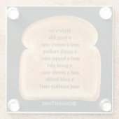 Untersetzer mit Funny Witty Toast (Rückseite)