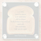 Untersetzer mit Funny Witty Toast (Rückseite)