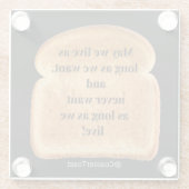 Untersetzer mit Funny Witty Toast (Rückseite)