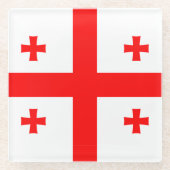 Untersetzer mit georgischer Flagge (Vorderseite)