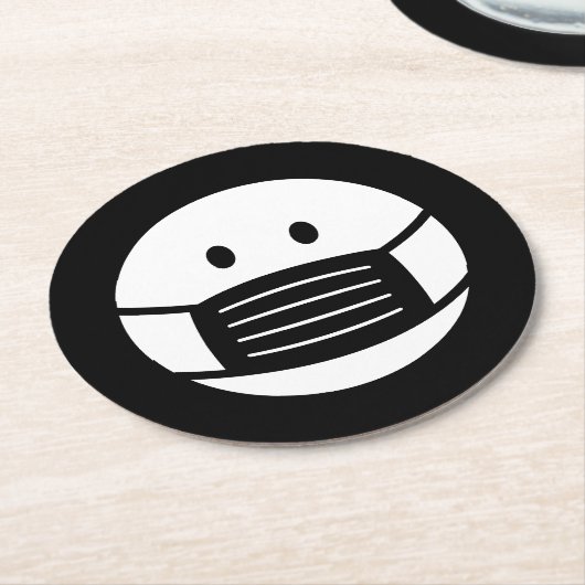 Untersetzer mit Gesichtsmaske (Angewinkelt)