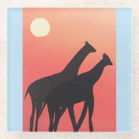 Untersetzer mit Giraffe (Vorderseite)