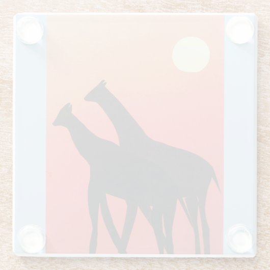 Untersetzer mit Giraffe (Rückseite)