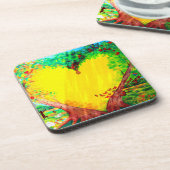 Untersetzer mit Goldherz (Linke Seite)