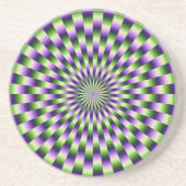Untersetzer mit grünem und Lila Weave (Vorne)