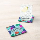 Untersetzer mit guten Blume und Blätter (Rechte Seite)