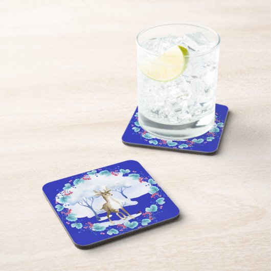 Untersetzer mit Hirsch und Kranz (Rechte Seite)