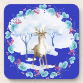 Untersetzer mit Hirsch und Kranz (Vorderseite)