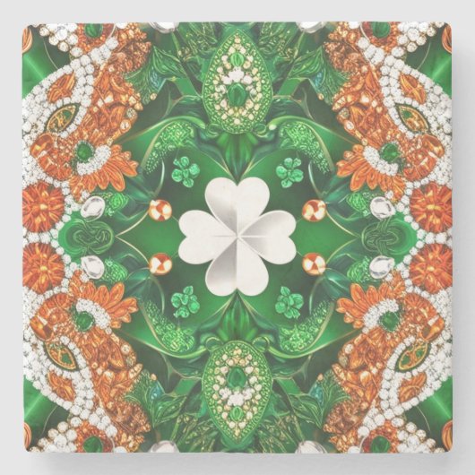 Untersetzer mit irischen Farben (Vorderseite)