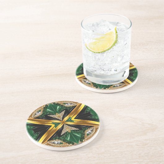 Untersetzer mit jamaikanischer Farbgestaltung (Seite)