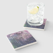 Untersetzer mit Johnson Abstrakt Artwork (Seitenansicht)