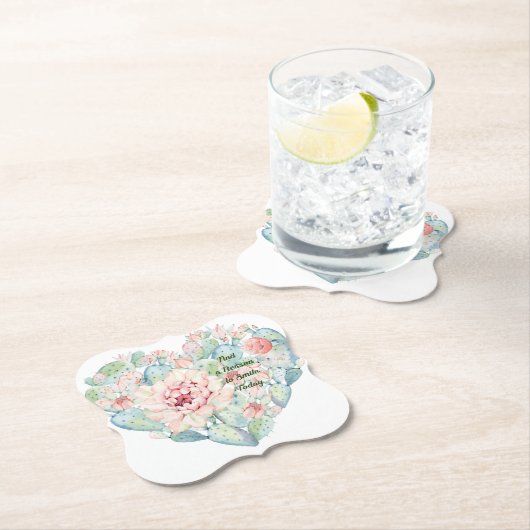 Untersetzer mit Kaktus Herz und Sinnvolles (Vor Ort)