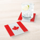 Untersetzer mit kanadischer Flagge (Schrägansicht)