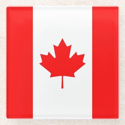 Untersetzer mit kanadischer Flagge (Vorderseite)