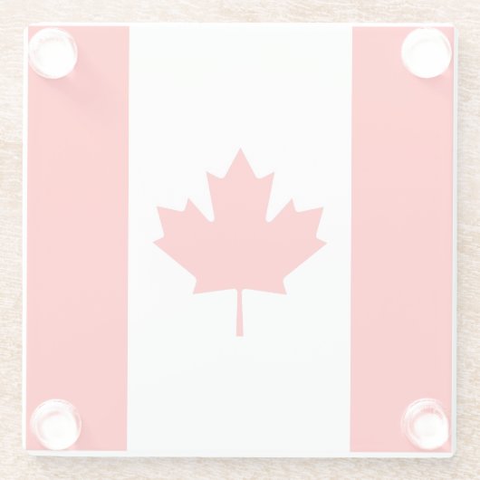 Untersetzer mit kanadischer Flagge (Rückseite)