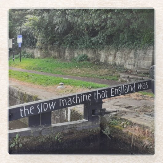 Untersetzer mit Kanalmotiv (Vorderseite)