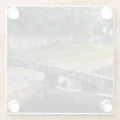 Untersetzer mit Kanalmotiv (Rückseite)