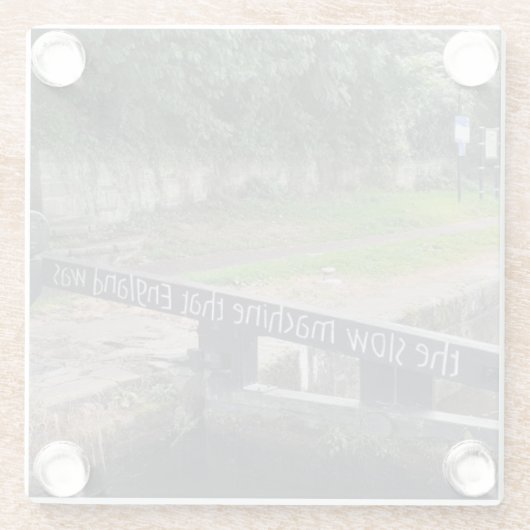 Untersetzer mit Kanalmotiv (Rückseite)