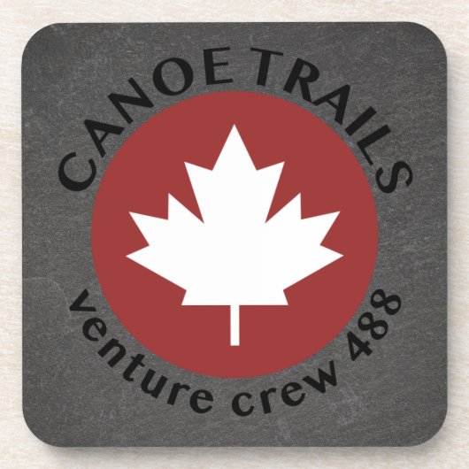 Untersetzer mit Kanufahrten Ahornblätterpilz (Vorderseite)