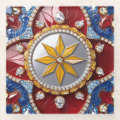 Untersetzer mit kolumbianischen Farben (Vorderseite)