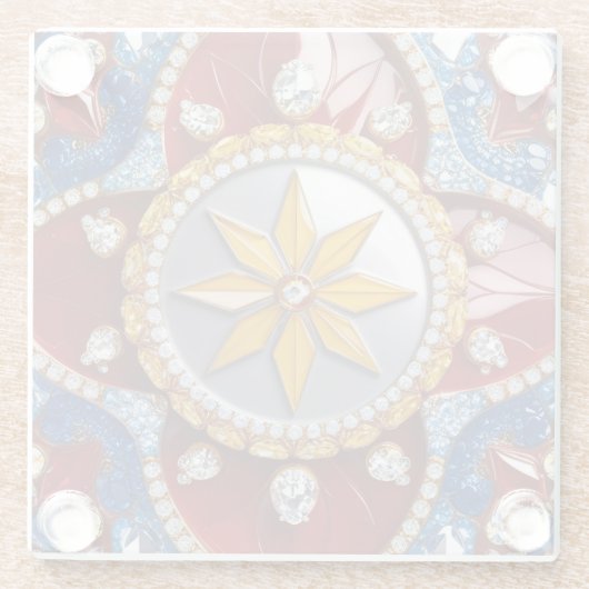 Untersetzer mit kolumbianischen Farben (Rückseite)