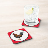 Untersetzer mit Korkrückenroster - Set von 6 (Rechte Seite)